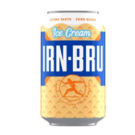 Irn Bru Xtra Ice Cream Flavour Zero Sugar (330ml)
