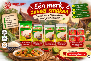 X.O Thaise jasmijnrijst, Pandan rijst en tamarindeballen bij Targetmart