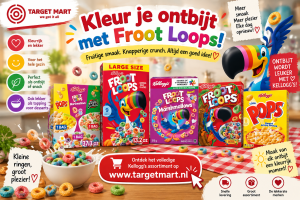Kellogg’s Froot Loops ontbijtgranen met Variety Pack, Marshmallows en Original bij Targetmart