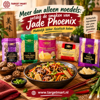 Jade Phoenix noedels, shiitake paddenstoelen en bamboescheuten bij Targetmart